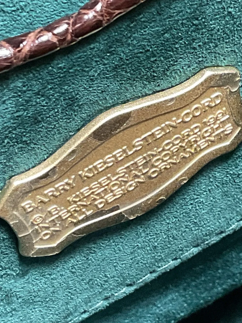 Barry Kieselstein-Cord Vintage Alligator Trophy Frame Bag